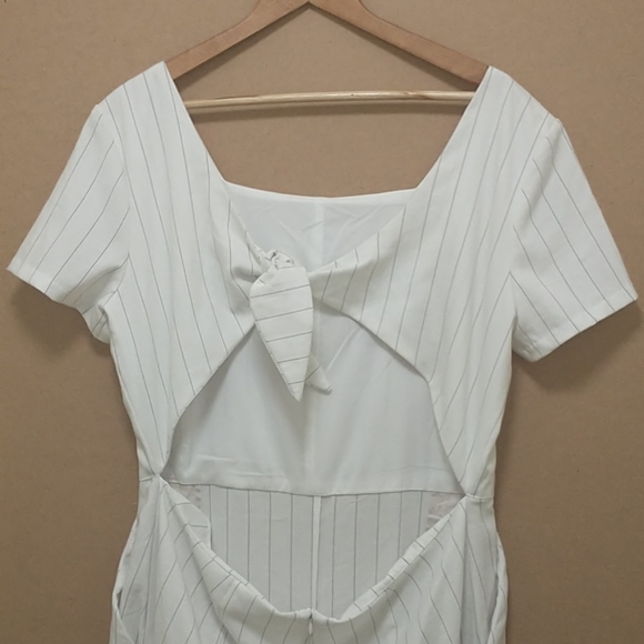 Belle Vere Black and White Jumpsuit - Picture 3 of 7